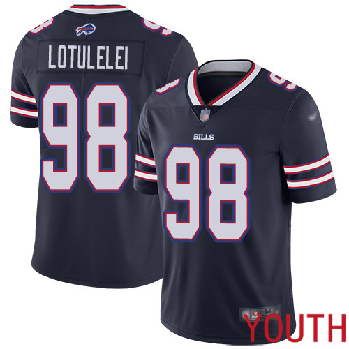 Youth Buffalo Bills #98 Star Lotulelei Limited Navy Blue Inverted Legend NFL Jersey->youth nfl jersey->Youth Jersey